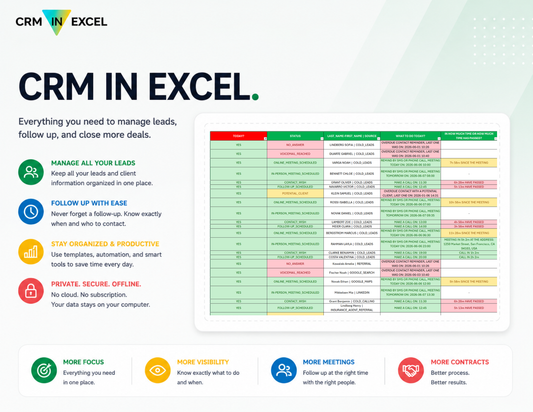 CRM w Excelu dla Windows