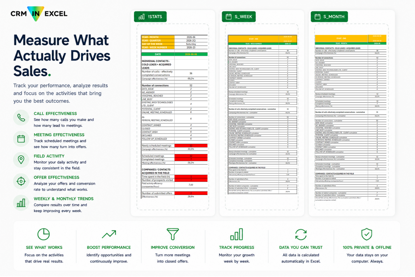 CRM in Excel for Windows